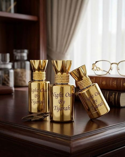 Tijarah Knight Oud Attar - Unisex - Long Lasting Non-Alcoholic Roll on Attar (12ml)