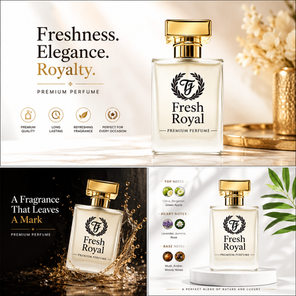 TIJARAH Fresh Royal Premium Perfume - Long Lasting Refreshing Fragrance