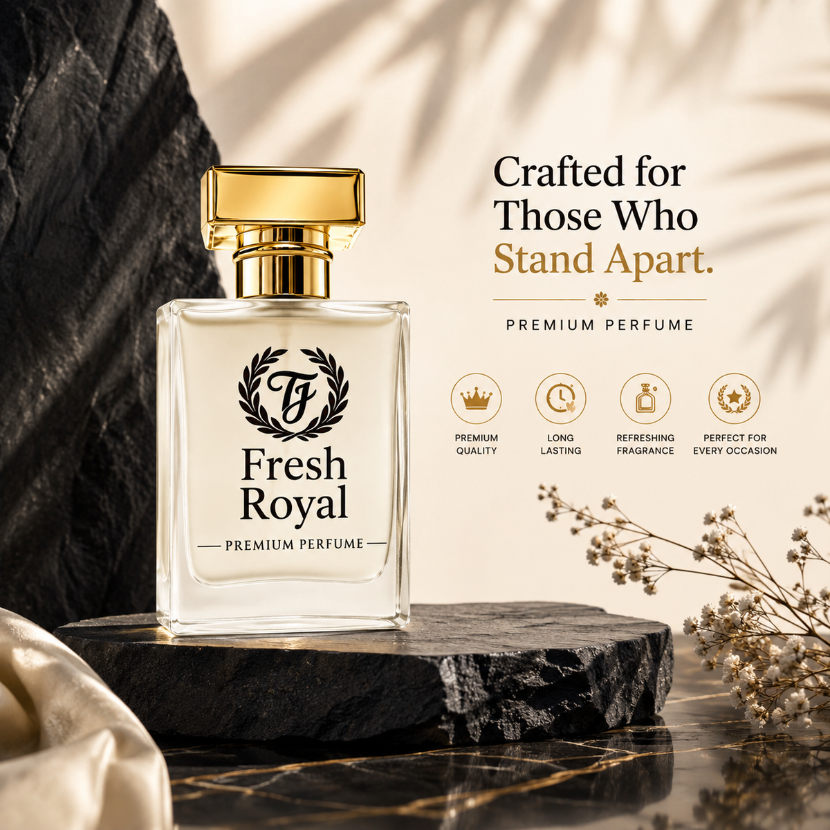 TIJARAH Fresh Royal Premium Perfume - Long Lasting Refreshing Fragrance