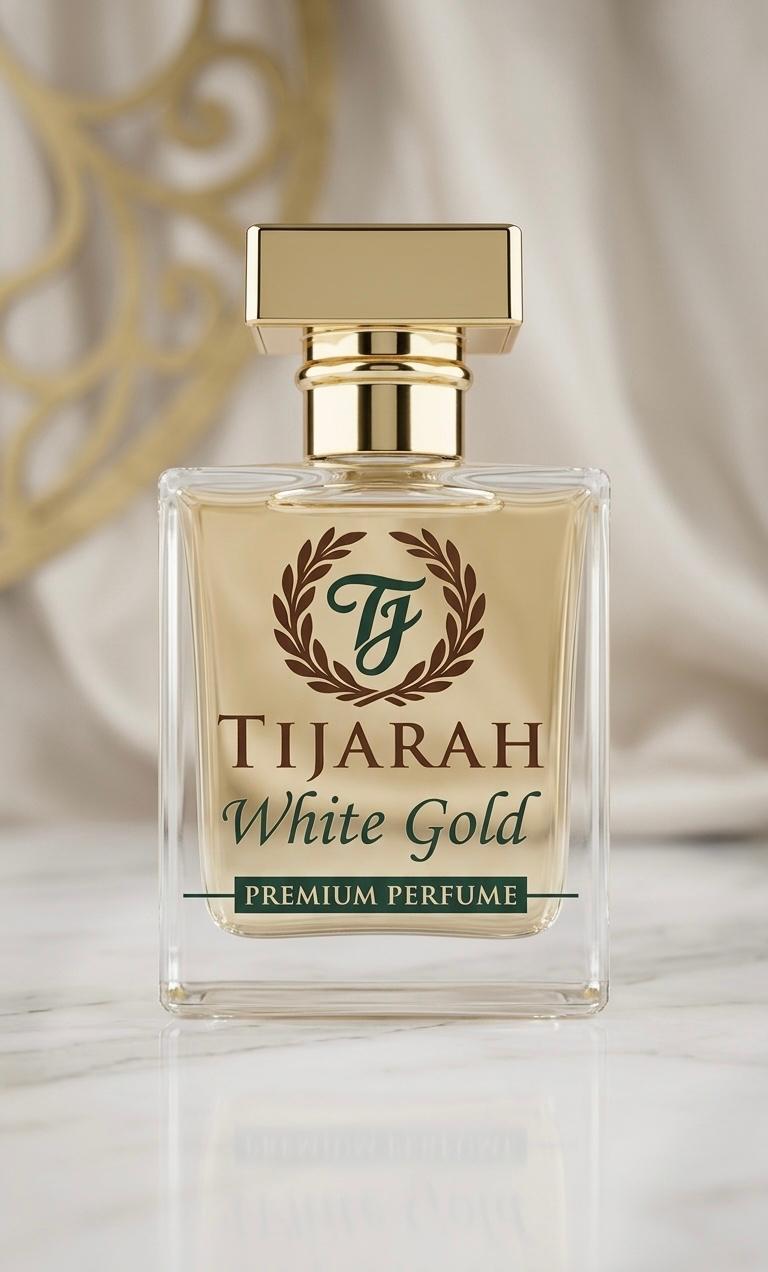 Tijarah White Gold Long Lasting Perfume for Unisex - Extrait de Parfum- 50ml