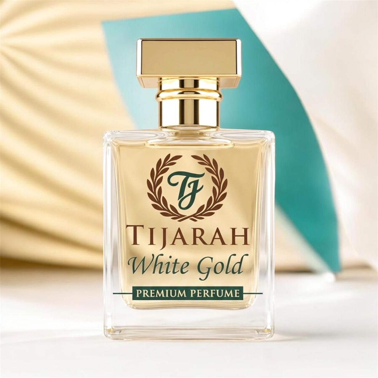 Tijarah White Gold Long Lasting Perfume for Unisex - Extrait de Parfum- 50ml